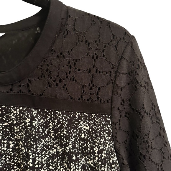 CATO Classy Women's Black Zip Up Jacket Black Lace Panels size 12 - Picture 6 of 6